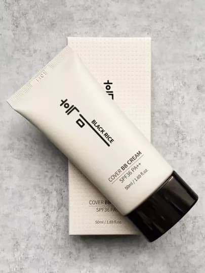 Тональный крем COVER BB CREAM, ЧЕРНЫЙ РИС, SPF 36PA++ Корея — LUCKY87-RICE-БЕЖЕВ