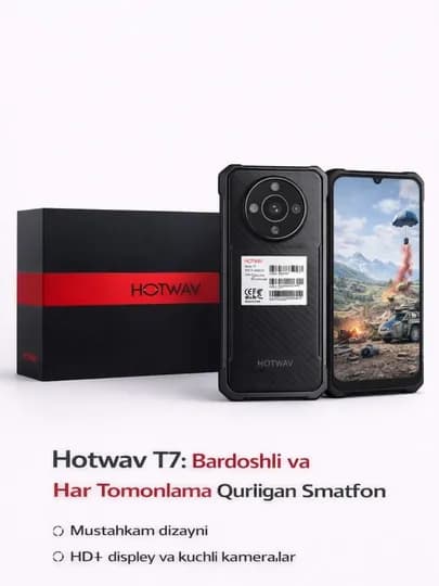 Смартфон Hotwav T7 4/128GB, 6280mAh, IP68/IP69K, NFC — FONEXMK-HOTWAVT7