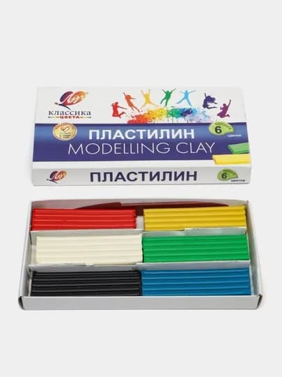 Пластилин для лепки Луч, 6, 8, 10, 12, 16 — IGRUSIK-PLASLUC-АЛЫЙ