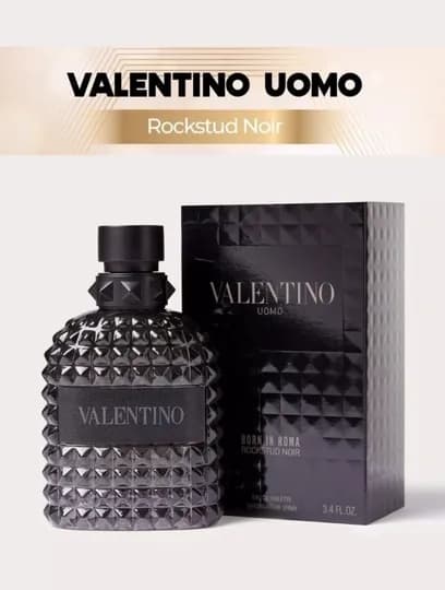 Valentino, Uomo born in Roma, Rockstud Noir, элегантные мужские духи, 100 мл