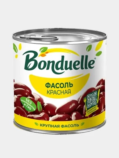 Фасоль красная Bonduelle жестяная банка 400гр