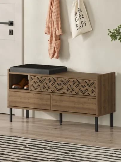 Тумба для обуви с мягким сиденьем Decortie Heaton