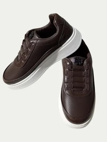 Мужские кроссовки, классические лёгкие, с дышащим материалом, размеры 32–41 — UZBOOT-KRASOVKAKOJA-КОРИЧН-41