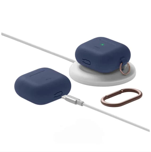 Чехол для Airpods 3 Rezina Jean Indigo, тёмно-синий