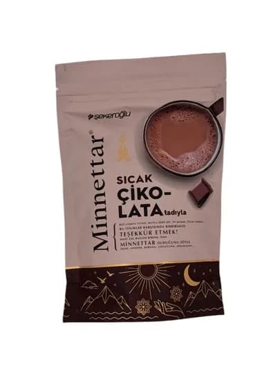 Какао Sekeroglu "Minnettar SICAK CIKOLATA", натуральный состав, 200 гр — TCFSHOP-TCFC155