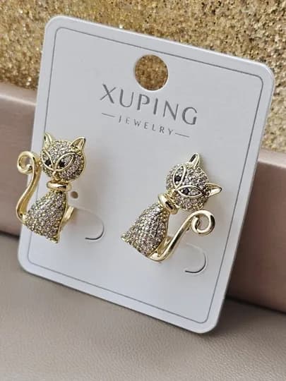 Серьги для девочек и женщин, Xuping — 1001PRT-XUPINGF-КОРАЛЛ