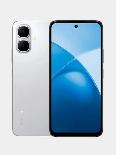 Смартфон Infinix Smart 10 4/64GB, 4GB/128GB, экран 6.67" 120Hz, аккумулятор 5000 мА·ч, 4G — OBHUZ-INFINIXSMART10-СЕРЕБРН-S10256