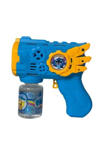 Пистолет для мыльных пузырей BUBBLE GUN — генератор пузырьков с пеной — BABYSET-BBLGUN-ЛАЗУР