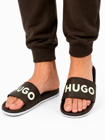 Мужские повседневные шлёпанцы HUGO BOSS — ABBI-HUGGI-СВЕТКОР-43