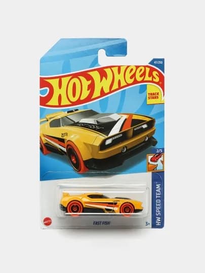 Игрушечная машинка базовой коллекции Hot Wheels — ДЕТИМАГ-HWT002-ГОРЧИЧ
