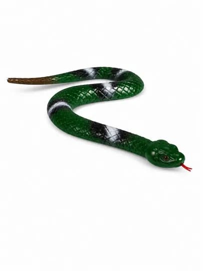 Реалистичная игрушка змея, гибкая, 45 см — VEKKIUZ-SNAKE-ЗЕЛЕН