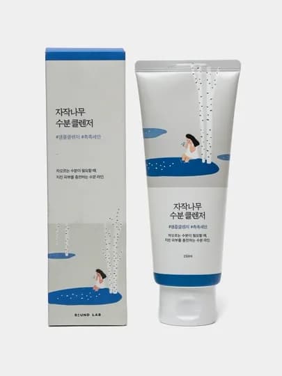Пенка для умывания с березовым соком Round Lab Birch Juice Moisturizing Cleanser 150 мл — KORBOX-RLBIRCL