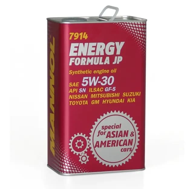 Mannol Energy formula jp 5w30 Gm dexos I API SN 4 л Metal