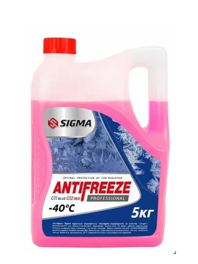 Антифриз Sigma, красный — KLS-SIGMA-5 litr