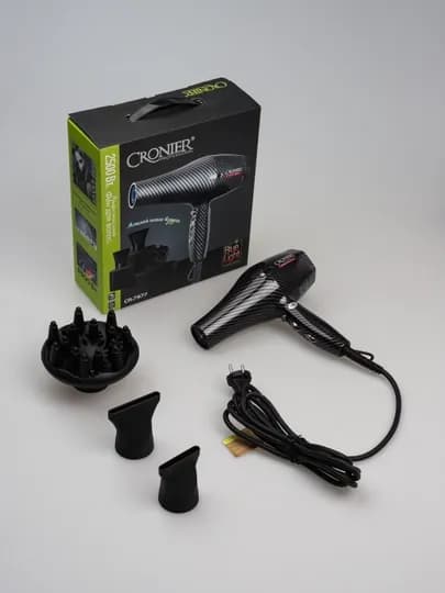 Профессиональный фен CRONIER – 2500W, с 3 насадками