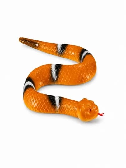 Реалистичная игрушка змея, гибкая, 45 см — VEKKIUZ-SNAKE-СВЕТЛОР