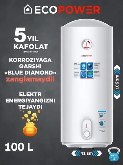 Водонагреватель Ecopower DSZF20- LJ/100Y6A2, белый