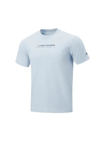 Футболка мужская, спортивная Li-Ning ATSW135-1 с технологией AT DRY, дышащая — LINING1-ATSW135-ГОЛУБ-L
