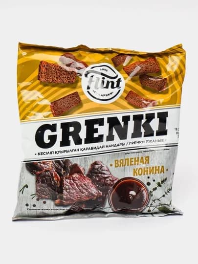 Гренки Flint вяленая конина, 100 г