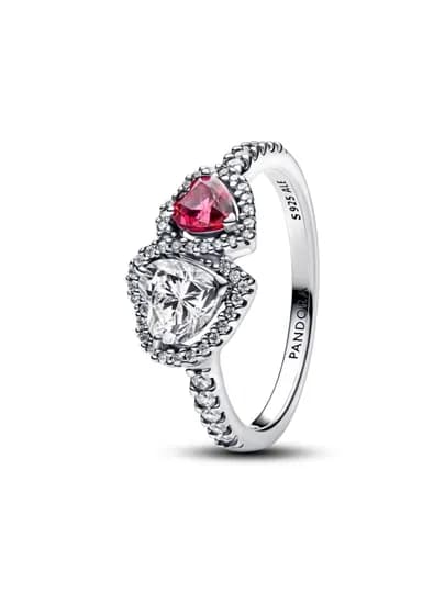 Кольцо Pandora с двумя сердцами 193662C01