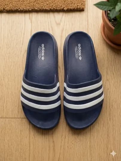Adidas шлепанцы мужские и женские, летние, удобные, легкие — NEOSTEP-NEO100-СИНИЙ-45