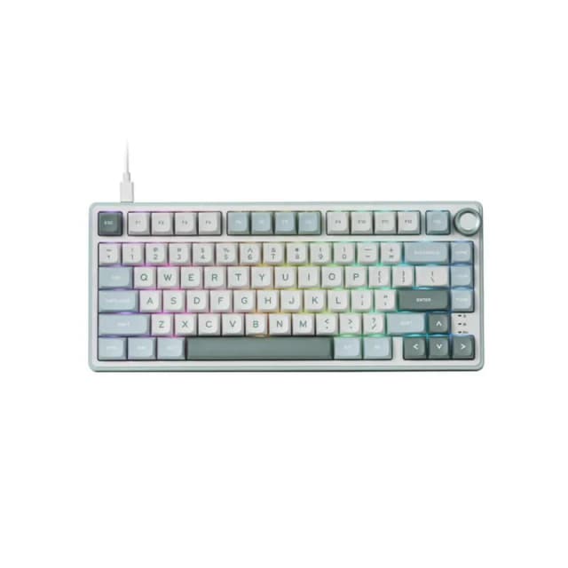 ROYAL KLUDGE R75 Sky Cyan, Brown Switch, RGB LED, Hot-Swap, RU Layout