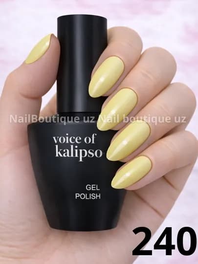 Voice of Calipso Gel Polish профессиональный гель-лак с глубоким цветом и стойким блеском — UZNAIL-КАЛИПСО4-ЖЕЛТ