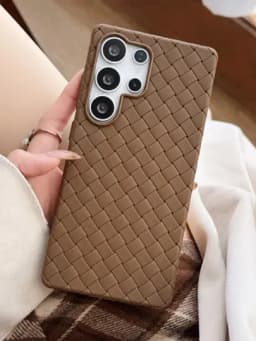 Чехол для Samsung Galaxy S21, S22, S23 Ultra, S24 Ultra, S25 Ultra, S26 Ultra силикон — TEXVIBE-SAM3-КОРИЧН-Sams25