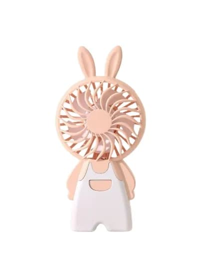 Мини USB-вентилятор – с LED-подсветкой настольный, мультяшный дизайн — TCHSHP-VEL27-ПУДР