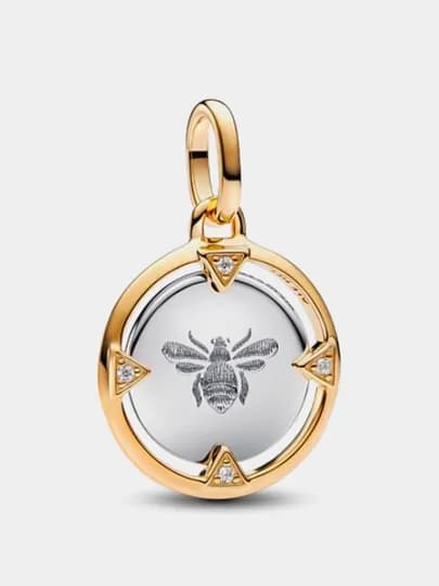 Медальон Bee из серебра PANDORA, 763417C01