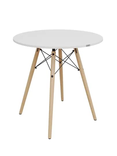 Стол обеденный AIKO Stockholm Egger, кухонный, из ЛДСП и стали, круглый, 90 x 90 x 75 см — AIKOWDS-SKH90EG-МОЛОЧ