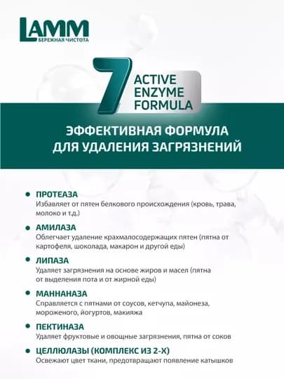 Гель для стирки, для белого, цветного, универсального, чёрного, детского белья, Ламм — LAMMUZ-IHUGERF-КРАСН-1040МЛ