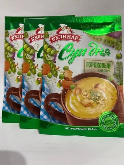 Суп-пюре гороховый Кулинар саше, 20 г