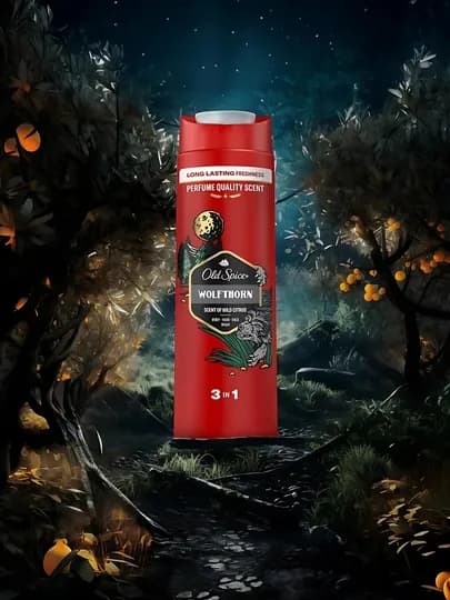 OLD SPICE Гель для душа, 3 в 1, Wolfthorn, 400 мл
