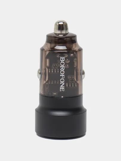 Автомобильное зарядное устройство Прикуриватель Borofone BZ20 38W 2 портами PD20W+QC3.0 — SPPHONE-BZ20-ЧЕРН-BZ20PRH