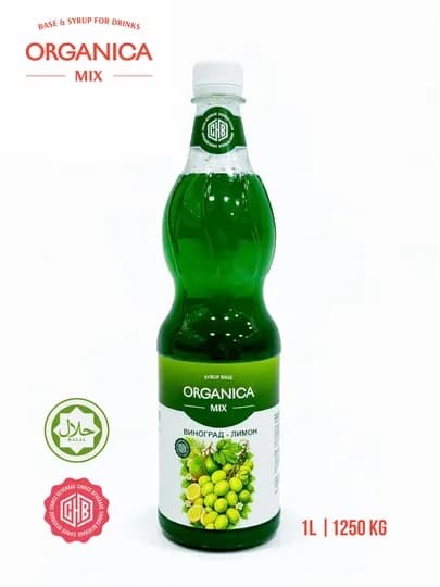 Сироп Organica Mix Виноград Лимон, 1 л — PREMIX-UZUMLIMON