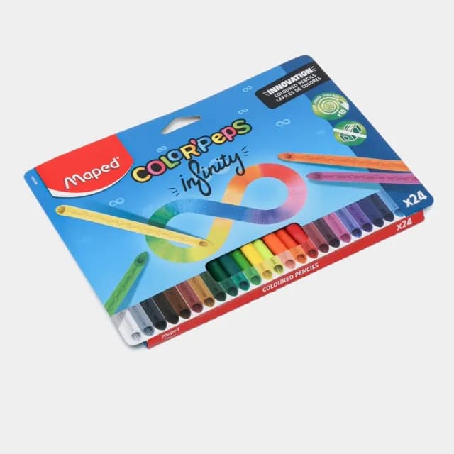 MAPED "INFINITY" 24 ta rangli qalamlar to‘plami