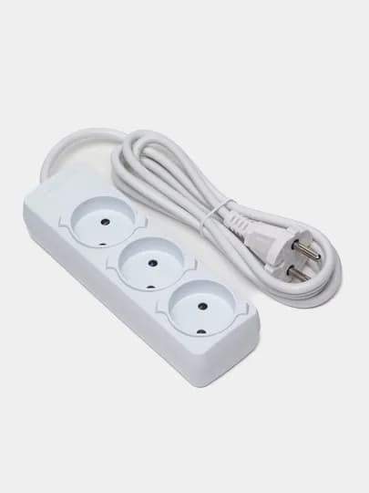 Удлинитель электрический, 3 м, 5 м, 8 м, с USB, 3–5 розеток, сетевой фильтр, пилот, кабель — PERHOME-UDLENITELI2-БЕЛЫЙ-8m