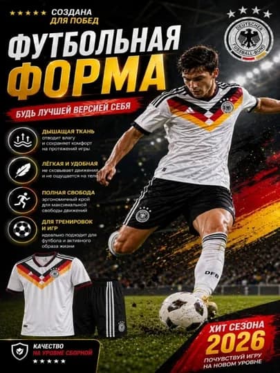 Футбольная форма (футболка и шорты) — MMSPORT-FUTFORMAREAL-МОЛОЧ-real5