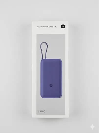 Xiaomi Power Bank 20000 mAh 33W Быстрая зарядка, портативный аккумулятор — NSTOR-33W10000