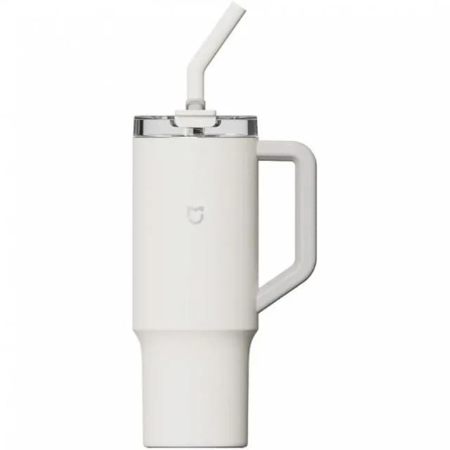 Термос Mijia 1L Tritan Straw Cup (Белый)