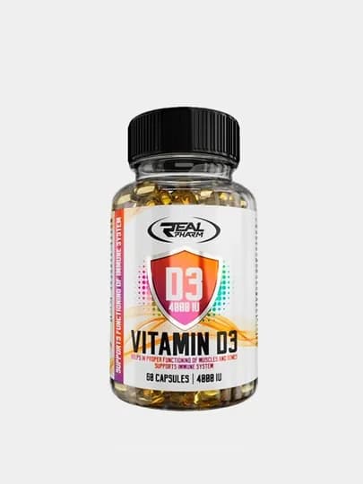 Витамин Д3 4000мг от Европейского производителя Real Pharm Vitamin D3 400 mg