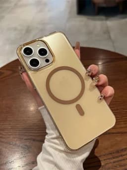 Чехол для iPhone XR, X, XS, XS Max, 11, 12, 13, 14, 15, 16, Pro, Pro Max — ARMORIX-GLASSMAGSAFE2-ЗОЛОТ-17 AIR
