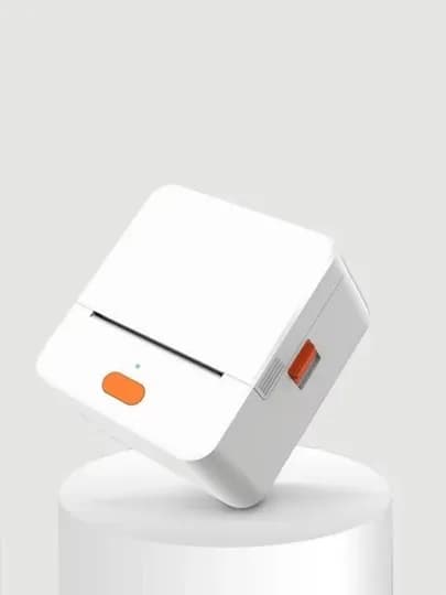 Портативный термопринтер для этикеток, чека и маркировки, 50 мм, USB + Bluetooth — ЭЛЕК-ТЕРМТЕР-БЕЛЫЙ
