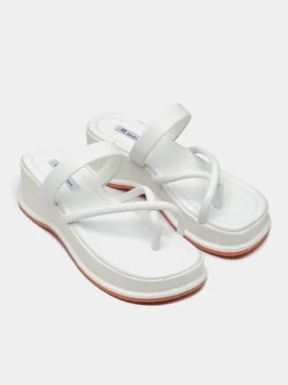 Мягкие тапочки-сланцы, размеры 36- 40 — SHOEMAG-SLAN1-БЕЛЫЙ-40