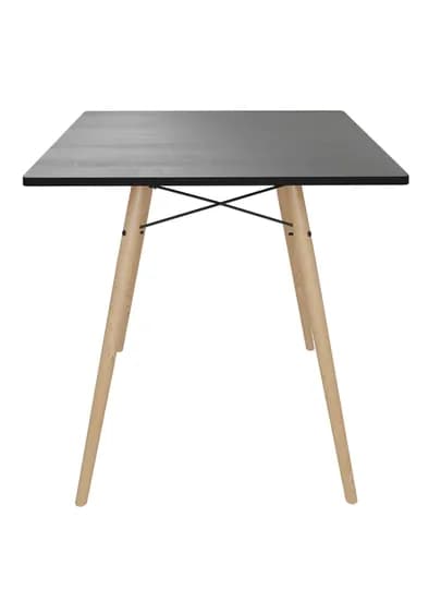 Стол кухонный AIKO Stockholm Egger, деревянные ножки, обеденный, 80 x 80 x 75 см — AIKOWDS-STSTHEG-ЧЕРНСТЕ