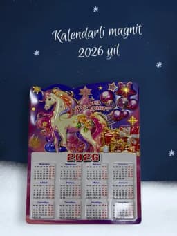 Новогодний магнит на холодильник, символ для нового года, календарь 2026 года — NEORA-MAGNIT-ЛАВАНД