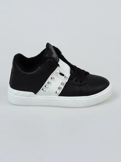 Женские кроссовки Valentino Garavani Валентино, с начесом для осени и зимы. 36-41 — SHOEMAG-BASVALEN-ЧЕРН-40