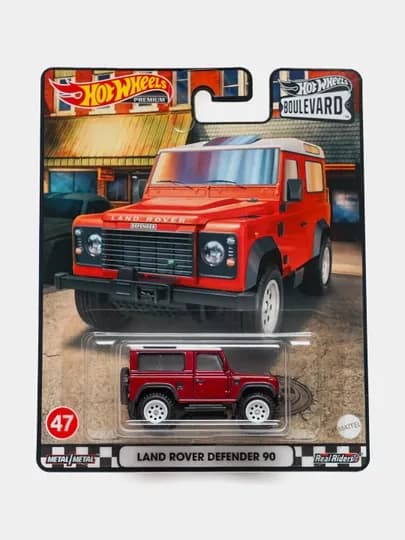 Коллекционная игрушечная машинка Hot Wheels Premium Bulvared 1/64 — MATTEL-HWBULVR-КОРАЛЛМЕЛ