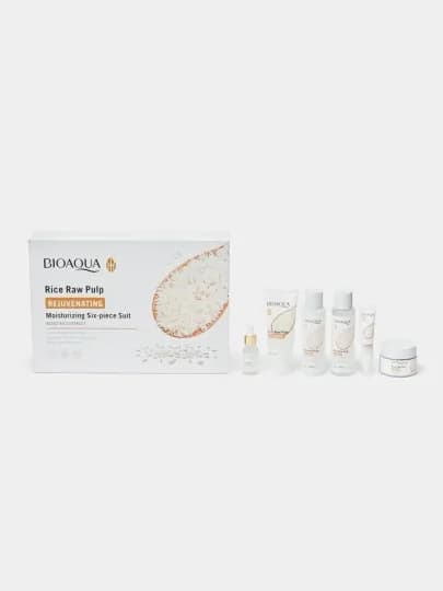 Омолаживающий уходовый набор Rice Raw Pulp 6 в 1 от BioAqua — ARZONAN-OUYGH
